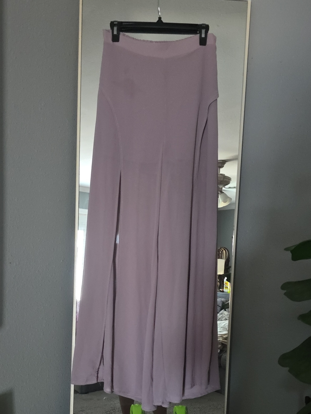 Lilac  Front Slit Pants